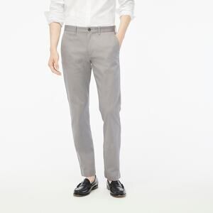 NWT J. Crew Men's Straight-Fit Flex Chino Pant Flat Front Slate Gray Size 36x32